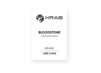 KRAB KBGH50 BLOODSTONE Incluye manual de uso rápido